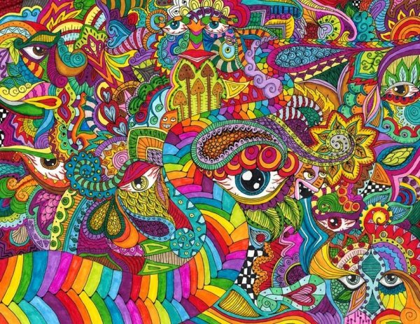 Психоделическое искусство хиппи арт