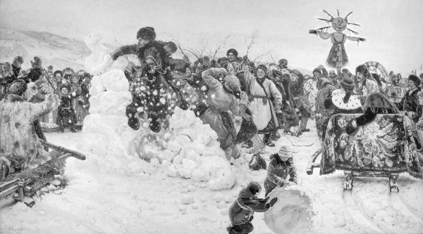 Василий Иванович Суриков взятие снежного городка