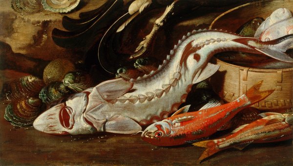 Натюрморт с осетром