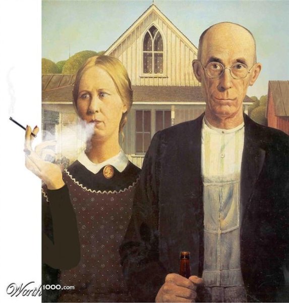 Нэн Вуд американская Готика картина