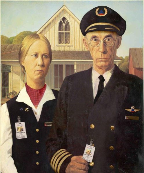 Американская Готика картина пародии