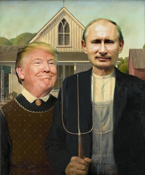 Гранд Вуд американская Готика картина