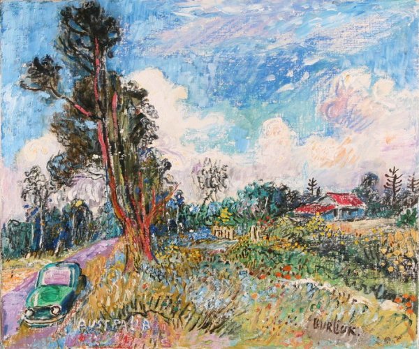 Давид Бурлюк пейзаж 1906