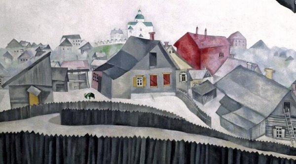 Марк Шагал над Витебском 1914