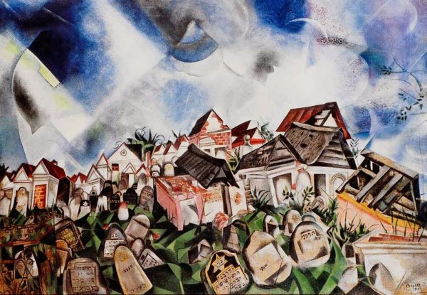 Марк Шагал. «Я И моя деревня» 1911 г.