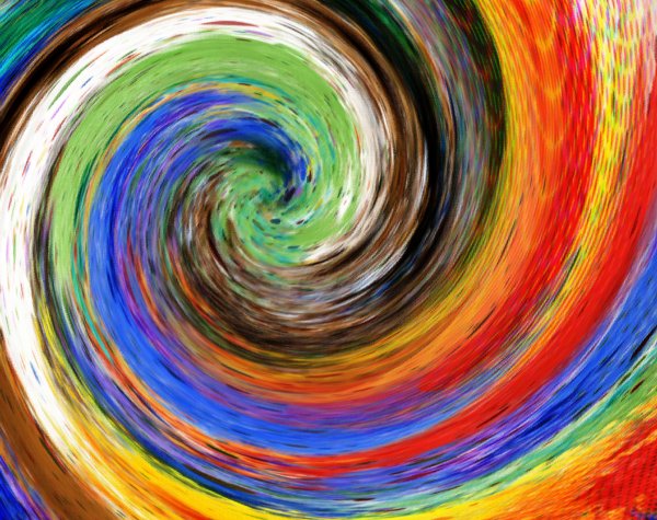 Разноцветная спираль