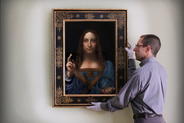 Картины Леонардо Давинчи Спаситель