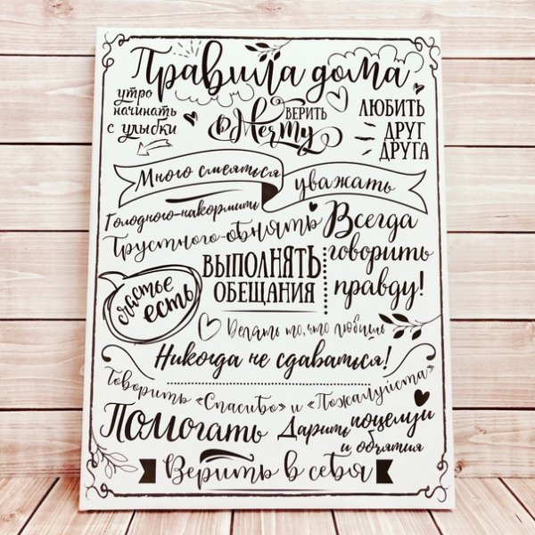 Новогодние правила дома постеры