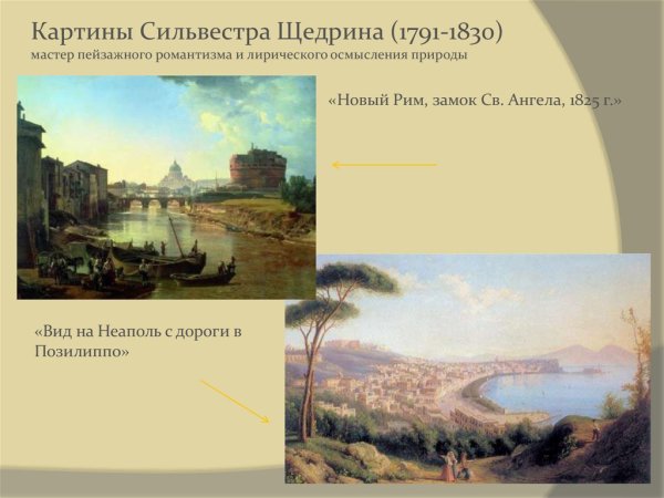 Картины Сильвестра Щедрина 1791- 1830