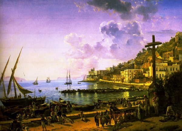 Сильвестр Щедрин набережная Мерджеллина в Неаполе 1827 г