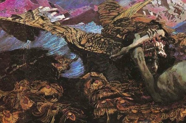 Врубель демон поверженный