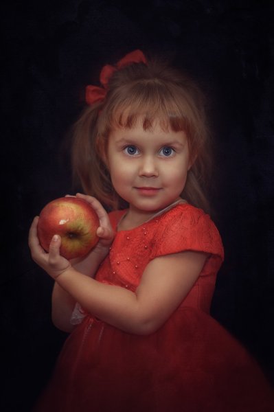 Борис Кустодиев яблоки