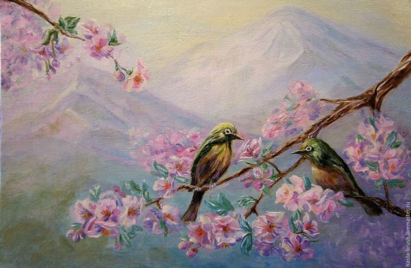 Весна живопись маслом