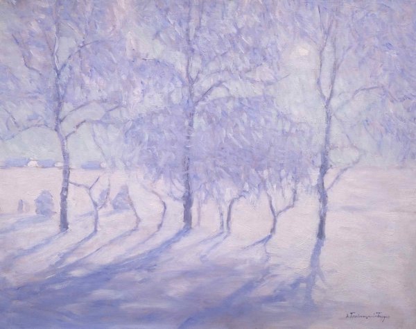 Картина зимний сон Бялыницкий Бируля