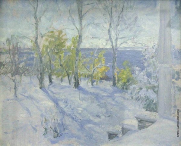 Картина зимний сон Бялыницкий Бируля