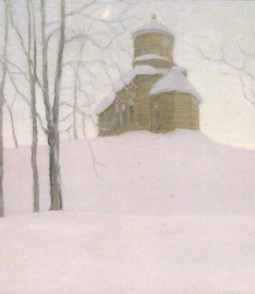 Картина Бялыницкого Бирули зимние кружева