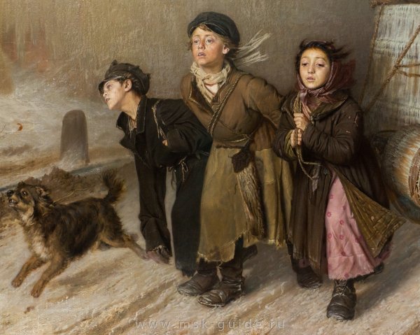 Картина чаепитие в Мытищах Василий Перов