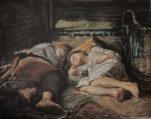 Василий Перов. Тройка. Ученики-мастеровые везут воду. 1866