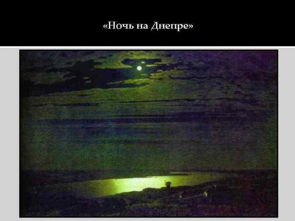 Куинджи Лунная ночь на Днепре 1880