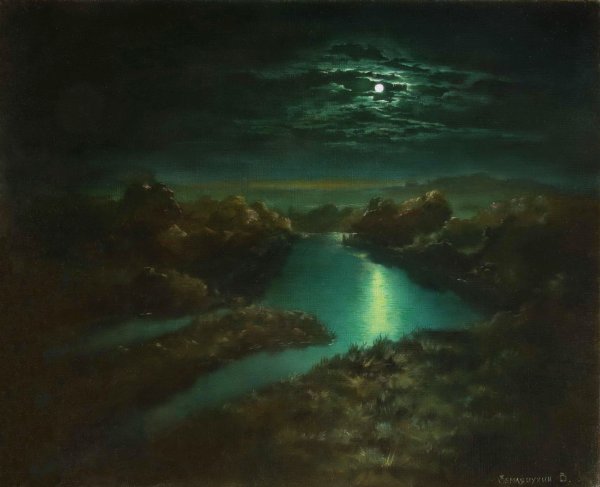 Куинджи Лунная ночь на море