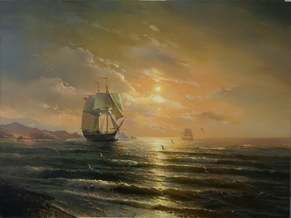 Иван Айвазовский Лунная дорожка