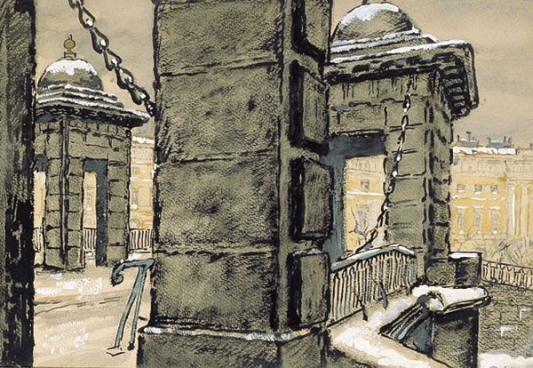 Добужинский Мстислав Валерианович Петербург