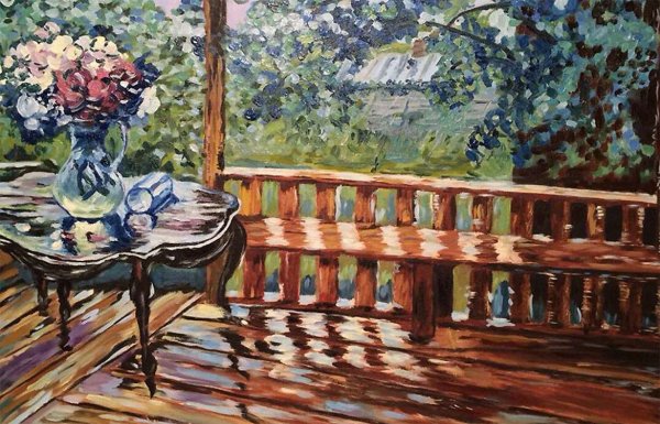 Сергей Герасимов терраса после дождя