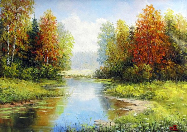 Картины пейзажи Синев Евгений