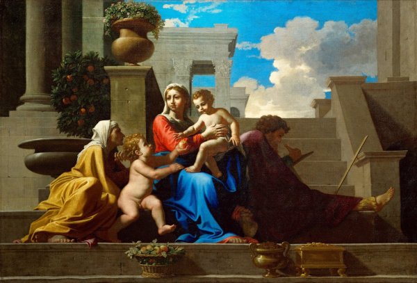 Пуссен святое семейство