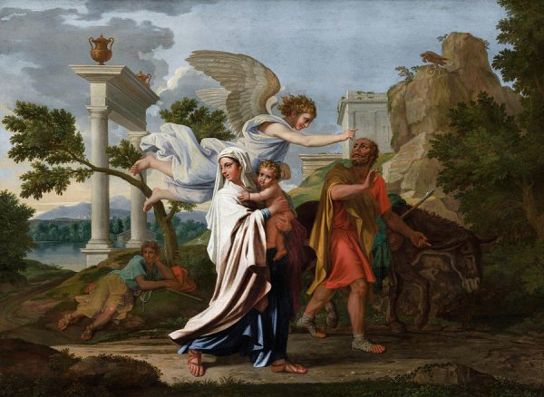 Никола Пуссен бегство в Египет (1657)