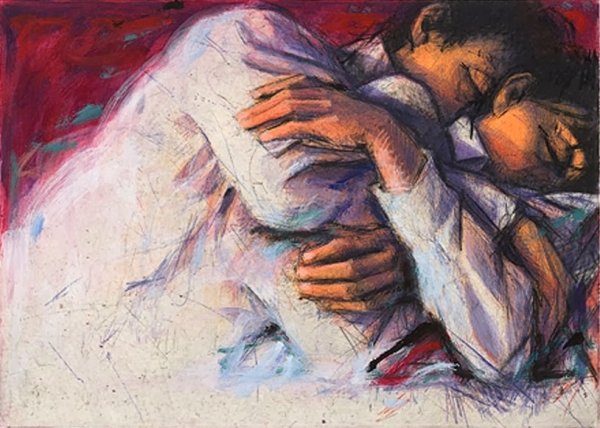 Петр Веверу 1950 объятия