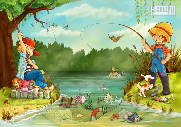 Рыбалка картинки для детей