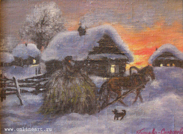 Гурьева Сажаева художник зима