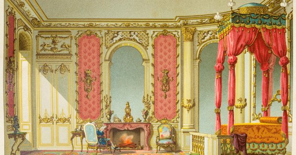 Спальня рококо Барокко 18 век
