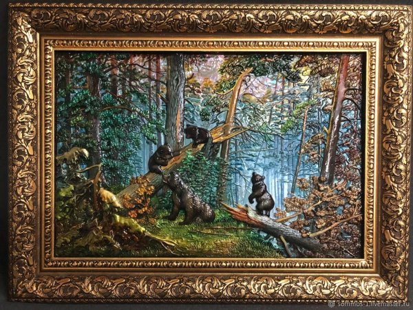 Алмазная мозаика три медведя Шишкин