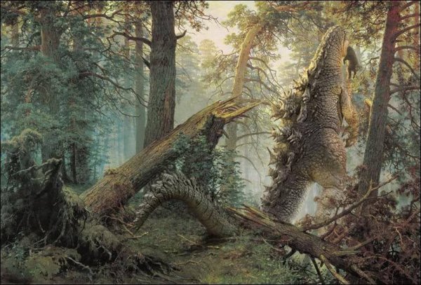 Шишкин утро в Сосновом лесу