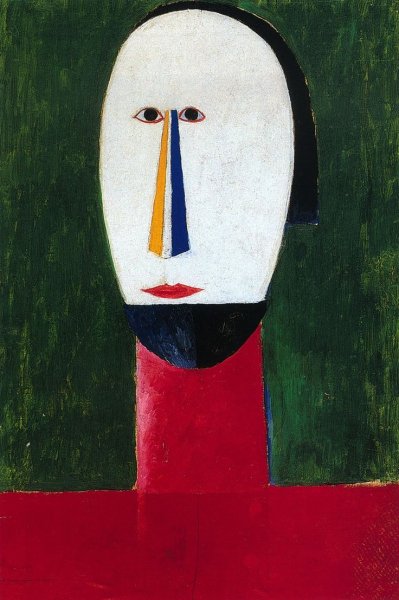 Малевич автопортрет 1910