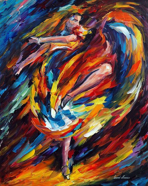 Леонид Афремов картины фламенко
