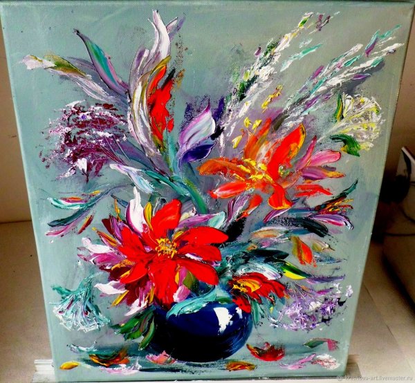 Абстракция акрилом