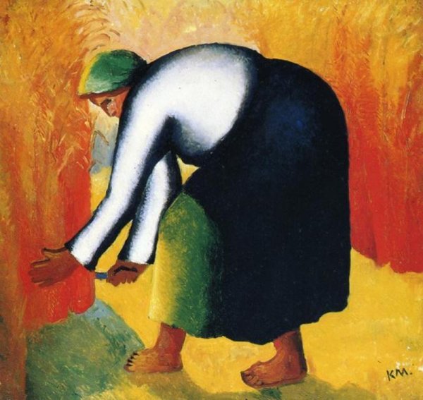 Казимир Малевич утро после вьюги в деревне