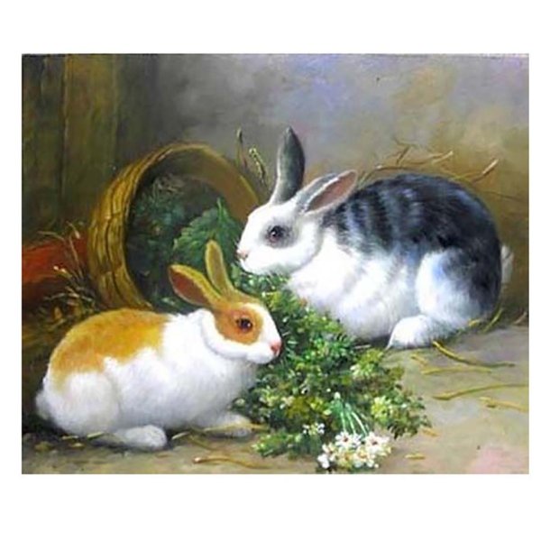 Алмазная вышивка кролик