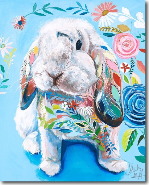 Картина по номерам кролик