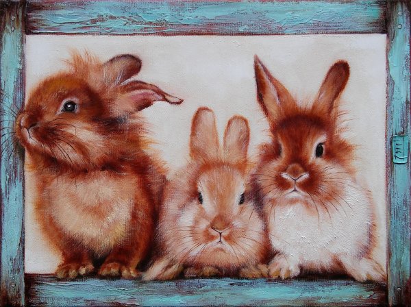 Кролик картины художников