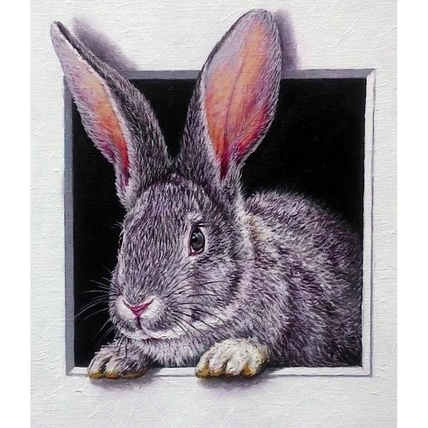 Алмазнач мозайка кролики