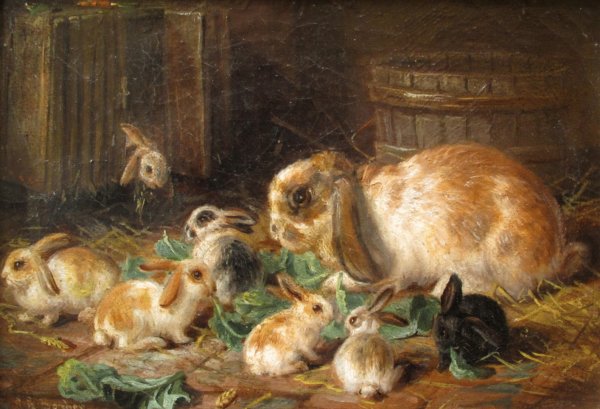 Кролик живопись