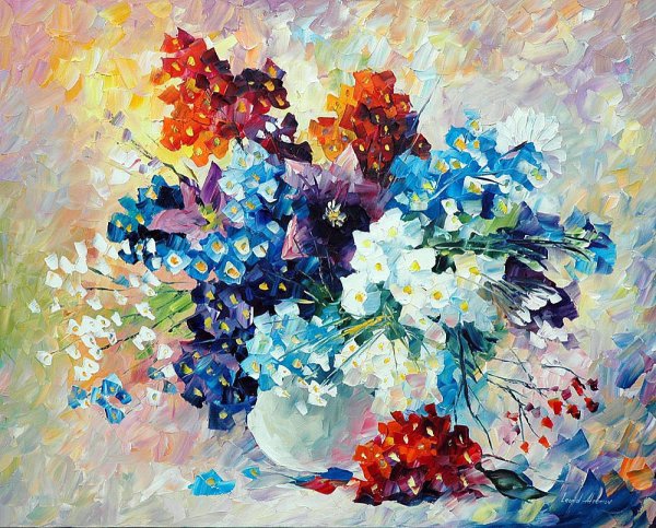 Леонид Афремов живопись цветы