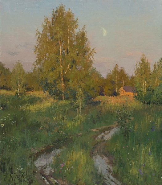 Сельский пейзаж Брусилов Станислав