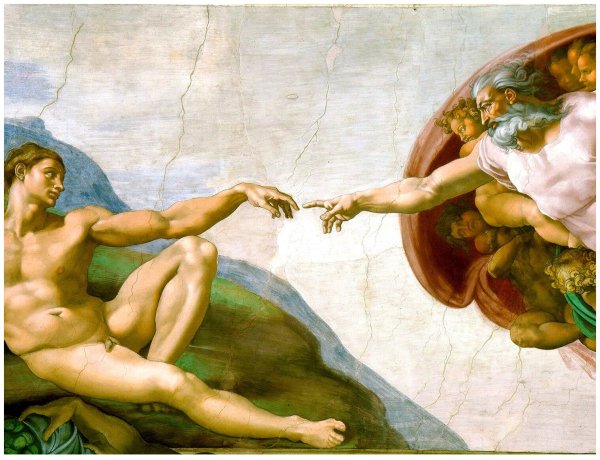Микеланджело Буонарроти Сотворение Адама