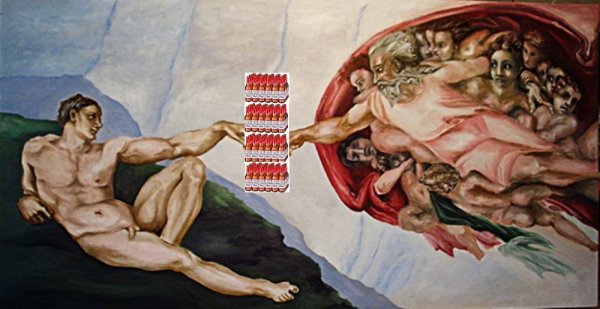 Микеланджело Буонарроти. «Сотворение Адама» (1511)