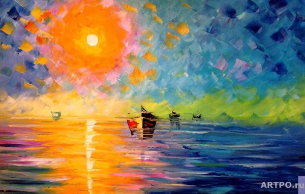 Восход картины живопись